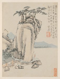 Mevsimsel Manzaralar Albümü, Yaprak G önceki yaprak 7, 1668. by Xiao Yuncong