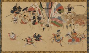 Bir festival sırasında sokak sahnesi, ca. 1750-70. by Yamamoto Fujinobu
