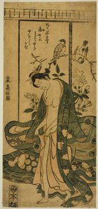 genç kadın, giyinme by Yamamoto Yoshinobu