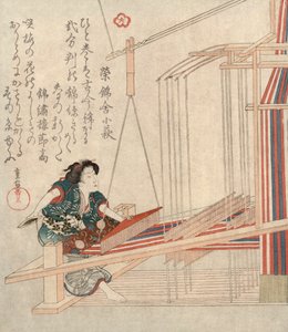 Hataori Dokuması, c1829. by Yanagawa Shigenobu