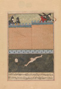 Bağdat Kuşatması, Zafarnama'nın Dağıtılmış bir kopyasından Folio..., 839 AHAD Haziran-Temmuz 1436 by Ya