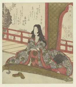 De dame Ginjô Ginjô (title on object) by Yashima Gakutei
