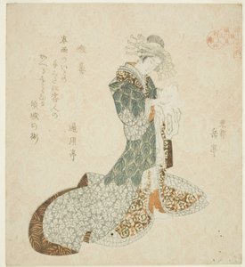 Liu Haichan (Gama), "The Life of the Life of the Life of the Taoist of the Courtesans - A Series of Seven" dizisinden by Yashima Gakutei