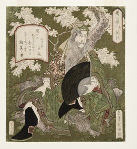 Bir Numara: Liu Bei, 1823-25 (tahta blok)