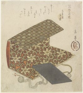 Horinouchi Circle için Desenli Klasör, 19. yüzyıl ortası by Yashima Gakutei