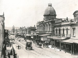 Rundle Caddesi, Adelaide, Avustralya, 1895.