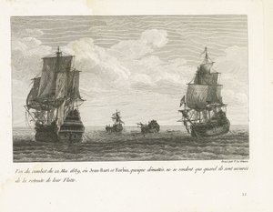 Einde van het gevecht van Jan Bart, 22 Mayıs, 1689 Jean-Bart ve Forbin