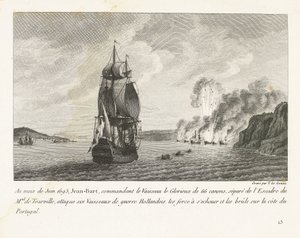 Jan Bart valt zes Hollandse schepen aan voor de kust van Portekiz, 1693 Haziran 1693