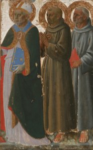 Saints Zenobius, Francis ve Padua Anthony by Zanobi di Benedetto Strozzi
