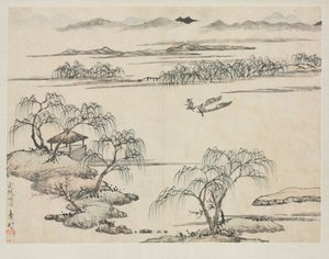 Çeşitli Tarzlarda Manzara Albümü: Wuling Akışı, 1684.