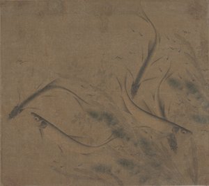 Oyunda balık, 12. yüzyıl sonu - 13. yüzyıl sonu. by Zhao Kexiong