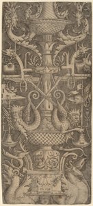 Ejderhalar, Maskeler ve Savaş Aletleri ile Süsleme Paneli, c. 1505.
