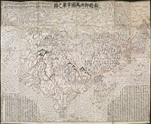 Budist dünya haritası, 1710 by Zuda Rokashi Hotan