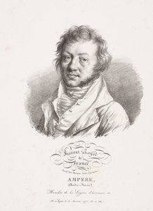 Andre-Marie Ampere, Fransız fizikçi ve matematikçi, 1820 dolayları by Frederick (attr. to) Barnard
