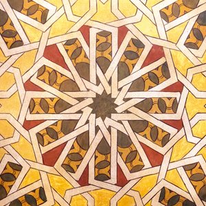Arap tarzı geometrik tasarım. La Rabida manastırı., 2020 (fotoğraf) by . .