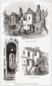 Old Town mimarisi, Edinburgh, İskoçya by . .