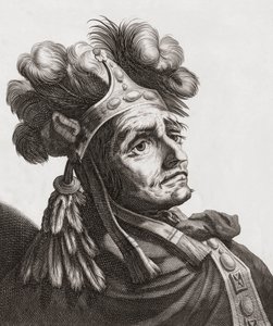 Atahualpa, İnkaların son imparatoru. Vesika. by . .