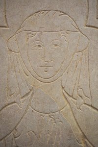 Burgundy, Lancharre, Chapaize 71460 komünü. Notre Dame kilisesinde, Isabelle de Vauvry by . .