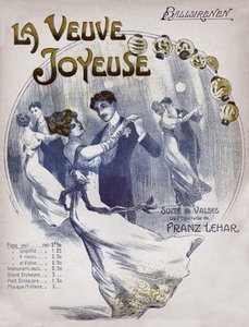 Vals Ballsirenen dansı yapan çiftler. 1910 dolaylarında (resim) by . .