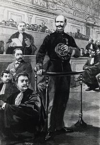 Emile Zola davası sırasında Komutan Charles Walsin-Esterhazy