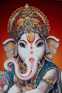 Ganesha veya Ganapati: fil başlı Hindu tanrısı.