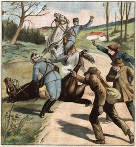 Jandarma saldırır. Jandarma saldırdı. by Ferdinand Georg Waldmuller
