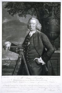 James Brindley, İngiliz inşaat mühendisi ve kanal oluşturucu by Frederick (attr. to) Barnard