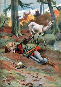 La Biche ve Bois. 1910 dolaylarında (gravür) by . .