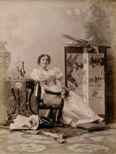 Lirik thater aktris - Tiyatro oyuncusu by Henry Charles Fehr