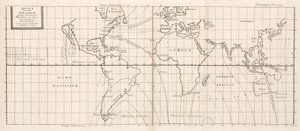 Magnetic map of the Earth by Frederick (attr. to) Barnard