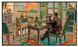 Bir gramofona posta kaydı, c.1910 by . .