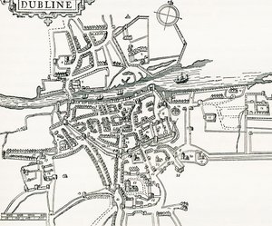 Dublin, İrlanda Haritası, 1610