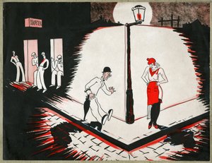 Bir fahişe olarak Marianne, yaklaşık 1930 by . .