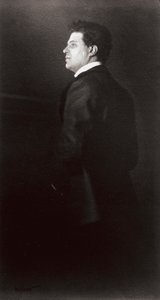 Pietro Mascagni'nin portresi, müzisyen by Henry Charles Fehr