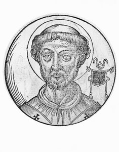 Aziz Anastasius I portresi (Anastasio de Massimi, 401 öldü), 399