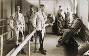 Yapay bacaklar giyen protez askerler, c 1915-1918 by Ferdinand Georg Waldmuller