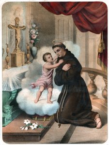 Padua Aziz Anthony, 1850 dolaylarında (gravür) by . .