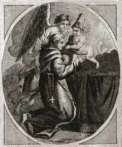 Padua Saint Anthony, 19. yüzyılın başlarında (gravür) by . .