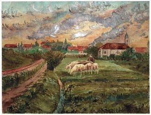 Koyun sürüsü, yaklaşık 1910 by . .