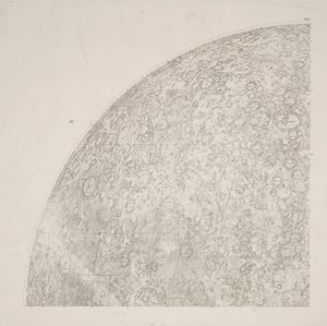 Beer & Madler Moon haritasının Güneydoğu çeyreği by John Pardon