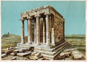 Athena Nike Tapınağı. 1910 dolaylarında (gravür) by . .