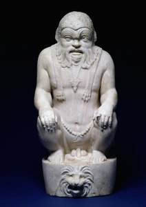 Mısır Tanrısı Bes, bir çeşmeden, Roma, MS 130 dolayları (mermer) by Hippolyte Lalaise Devéria