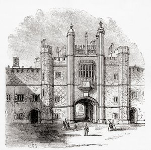 19. yüzyılda burada görülen Eton Koleji, Eton, Berkshire, İngiltere