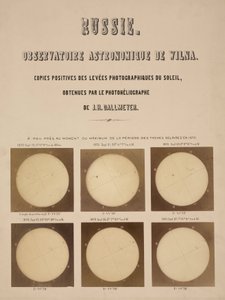 Güneş, Dallmeyer heliograph ile fotoğraflandı, Vilnius, Litvanya by Frederick (attr. to) Barnard