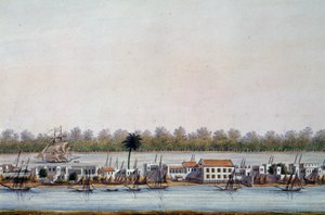 St Louis, Senegal'in görünümü by William Walcutt