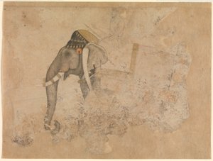 Haşim. Fil ve Binici. CA. 1640 Metropolitan Sanat Müzesi, New York
