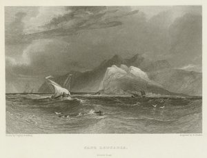 Cape Leucadia, Aşıklar Sıçrayışı by after A.V. Copley Fielding