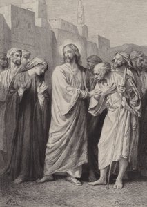 Mesih Tapınağın Yıkılışını Önceden Bildiriyor by after Albert Robida