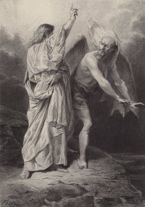 İsa Şeytan tarafından ayartıldı by after Albert Robida