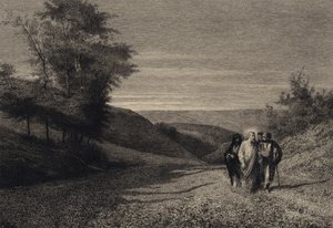 İsa ve Havarileri Kayseriye Yolunda by after Albert Robida